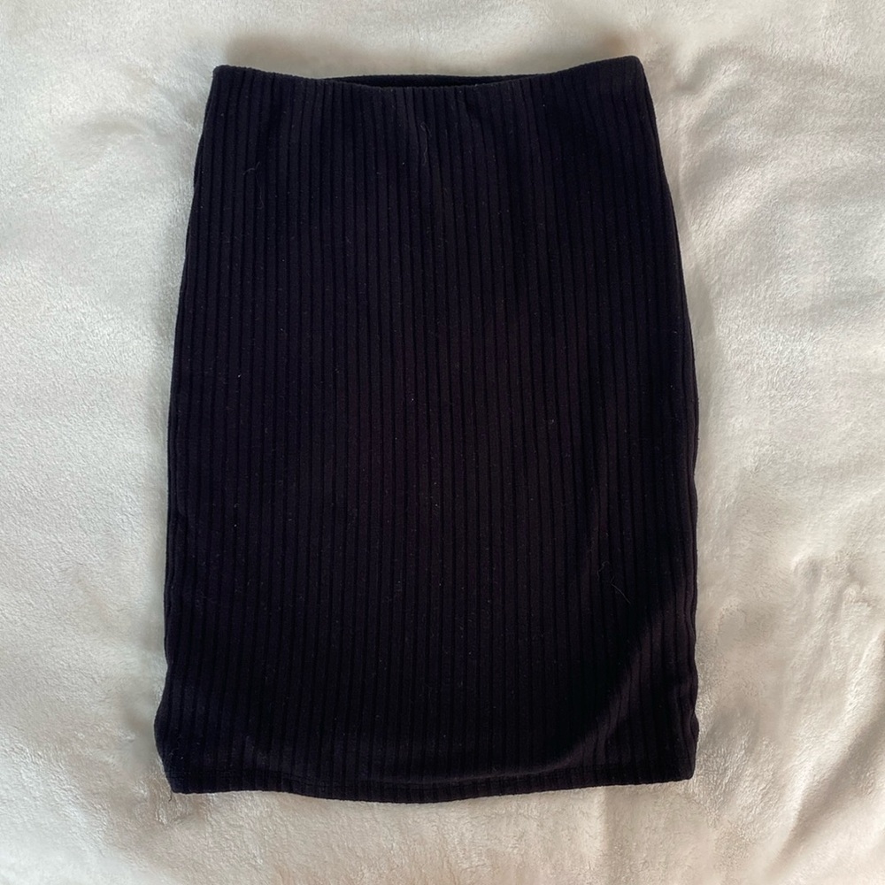 Black Bead Mini Skirt